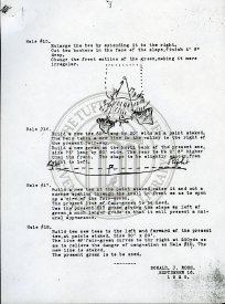 Notes for holes 15, 16, 17,  & 18  Dated  Sept. 1920