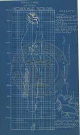 Hole #11 - second generation drawing, blue print